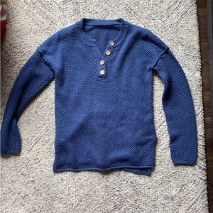 Button Knit Sweater - NEW